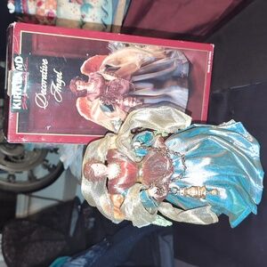 AVAILABLE - Fabric mach tree topper Angel Beautiful rich fabric & wing colors.